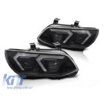 Kit de faruri cu xenon potrivit pentru BMW Seria 3 E92 coupe, E93 cabrio 2010-2013 cu bază neagră, pentru modelele cu lumini DRL din fabrică, fără AFS, stânga și dreapta Performance AutoTuning