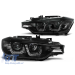 Kit de faruri de tuning cu lumini DRL reale, potrivit pentru BMW 3 F30/F31 10.2011, stânga și dreapta Performance AutoTuning