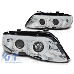 Kit de faruri tuning cu ochi de înger CCFL și bandă LED potrivit pentru BMW X5 E53 11.2003-2006, stânga și dreapta Performance AutoTuning