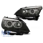 Kit de faruri tuning cu ochi de înger LED potrivit pentru BMW E60/E61 2003-2007, stânga și dreapta Performance AutoTuning