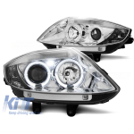 Kit de faruri tuning cu ochi de înger halogen, potrivit pentru BMW Z4 E85 E86 2002-2008, stânga și dreapta Performance AutoTuning