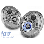 Kit de faruri tuning cu ochi de înger halogen, potrivit pentru MINI COOPER R50/R53 05.2001-10.2006, MINI COOPER R52 2004-2008, stânga și dreapta Performance AutoTuning