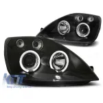 Kit de faruri tuning cu ochi de înger halogen potrivit pentru Ford FIESTA MK6 05.2002-08.2005, stânga și dreapta Performance AutoTuning