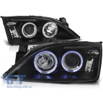 Kit de faruri tuning cu ochi de înger halogen potrivit pentru Ford MONDEO 09.2000-05.2007, stânga și dreapta Performance AutoTuning