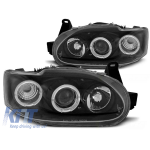 Kit de faruri tuning cu ochi de înger halogeni, potrivit pentru Ford ESCORT MK7 02.1995-2000, stânga și dreapta Performance AutoTuning