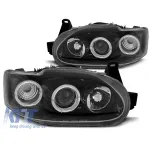 Kit de faruri tuning cu ochi de înger halogeni, potrivit pentru Ford ESCORT MK7 02.1995-2000, stânga și dreapta Performance AutoTuning