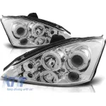 Kit de faruri tuning cu ochi de înger halogeni, potrivit pentru Ford FOCUS MK1 10.1998-10.2001, stânga și dreapta Performance AutoTuning