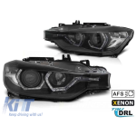 Kit de faruri xenon de tuning potrivit pentru BMW Seria 3 F30, F31 2011-2015 cu bază neagră, stânga și dreapta pentru modele cu funcția AFS Performance AutoTuning