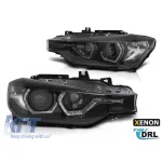 Kit de faruri xenon de tuning potrivit pentru BMW Seria 3 F30, F31 2011-2015 cu bază neagră, stânga și dreapta pentru modele fără funcția AFS Performance AutoTuning