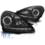 Kit de faruri xenon de tuning potrivit pentru Mercedes SLK R171 2004-2011 cu bază neagră, stânga și dreapta Performance AutoTuning