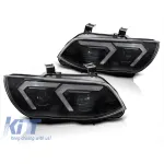 Kit de faruri xenon potrivit pentru BMW Seria 3 E92 coupe, E93 cabrio 2010-2013 cu bază neagră, pentru modelele cu lumini DRL din fabrică, fără AFS, stânga și dreapta Performance AutoTuning