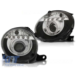 Set de faruri de tuning cu lumini LED potrivit pentru Fiat 500 după 2007, stânga și dreapta Performance AutoTuning