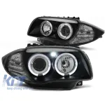 Set de faruri de tuning cu ochi de înger halogen potrivit pentru BMW 1 E81 2004-2011 / E82 2007-2011 / E87 2004-2011 / E88 2007-2013, stânga și dreapta Performance AutoTuning