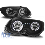 Set de faruri de tuning cu ochi de înger halogen potrivit pentru Chrysler 300 M 1999-2004, stânga și dreapta Performance AutoTuning