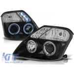 Set de faruri de tuning cu ochi de înger halogen potrivit pentru Citroen C2 09.2003-2010, stânga și dreapta Performance AutoTuning