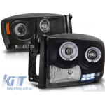 Set de faruri de tuning cu ochi de înger halogen potrivit pentru Dodge RAM 2006-2008, stânga și dreapta Performance AutoTuning