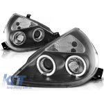 Set de faruri de tuning cu ochi de înger halogen potrivit pentru Ford KA 11.1996-2008, stânga și dreapta Performance AutoTuning