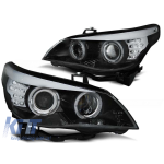Set de faruri de tuning cu ochi de înger halogeni, potrivit pentru BMW E60/E61 2003-2007, stânga și dreapta Performance AutoTuning