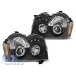Set de faruri de tuning cu ochi de înger halogeni, potrivit pentru Chrysler JEEP GRAND CHEROKEE 2005-2008, stânga și dreapta Performance AutoTuning