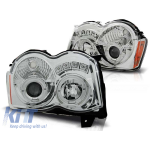 Set de faruri de tuning cu ochi de înger halogeni, potrivit pentru Chrysler JEEP GRAND CHEROKEE 2008-2010, stânga și dreapta Performance AutoTuning