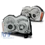 Set de faruri de tuning cu ochi de înger halogeni, potrivit pentru Chrysler JEEP GRAND CHEROKEE 2008-2010, stânga și dreapta Performance AutoTuning