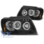 Set de faruri de tuning cu ochi de înger halogeni potrivit pentru Chrysler JEEP GRAND CHEROKEE 1999-05.2005, stânga și dreapta Performance AutoTuning