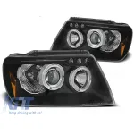 Set de faruri de tuning cu ochi de înger halogeni potrivit pentru Chrysler JEEP GRAND CHEROKEE 1999-05.2005, stânga și dreapta Performance AutoTuning