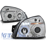 Set de faruri de tuning potrivit pentru Hyundai Tucson 07.2004-2010 cu bază cromată, stânga și dreapta Performance AutoTuning