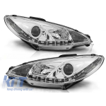 Set de faruri de tuning potrivit pentru PEUGEOT 206 10.1998-2002, stânga și dreapta Performance AutoTuning