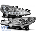 Set de faruri de tuning potrivit pentru PEUGEOT 207 05.2006-06.2009, stânga și dreapta Performance AutoTuning