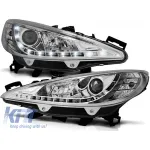 Set de faruri de tuning potrivit pentru PEUGEOT 207 05.2006-06.2009, stânga și dreapta Performance AutoTuning