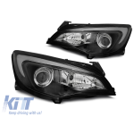 Set de faruri tuning cu lumini DRL potrivit pentru OPEL ASTRA J 2010-2015, stânga și dreapta Performance AutoTuning