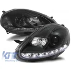 Set de faruri tuning cu lumini LED potrivit pentru Fiat GRANDE PUNTO 09.2005-2008, stânga și dreapta Performance AutoTuning
