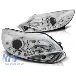 Set de faruri tuning cu lumini LED potrivite pentru Ford FOCUS MK3 2011-10.2014, stânga și dreapta Performance AutoTuning