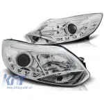 Set de faruri tuning cu lumini LED potrivite pentru Ford FOCUS MK3 2011-10.2014, stânga și dreapta Performance AutoTuning