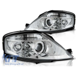 Set de faruri tuning cu ochi de înger halogen potrivit pentru Citroen C3 03.2002-2009, stânga și dreapta Performance AutoTuning
