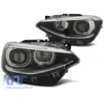 Set de faruri tuning cu ochi de înger și lumini DRL potrivit pentru BMW 1 F20/F21 2011-2015, stânga și dreapta Performance AutoTuning