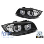 Set de faruri xenon potrivit pentru BMW Seria 3 E90, E91 2005-2008 cu bază neagră, stânga și dreapta Performance AutoTuning