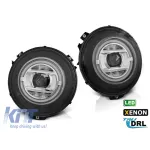Set de faruri xenon potrivit pentru Mercedes G-Class W463 2007-2017 cu bază neagră, stânga și dreapta Performance AutoTuning