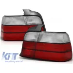 Set de stopuri de tuning potrivit pentru BMW E36 12.1990-08.1999 sedan cu bază roșie și albă, stânga și dreapta Performance AutoTuning