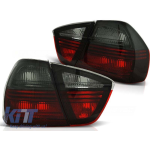 Set de stopuri de tuning potrivit pentru BMW E90 03.2005-08.2008 sedan cu bază roșie și fumurie, stânga și dreapta Performance AutoTuning