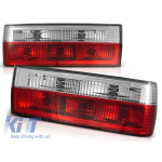 Set de stopuri de tuning potrivit pentru BMW Seria 3 E30 sedan 1982-1987, E30 coupe 1982-1987, E30 cabrio 1982-1990 cu bază roșie și albă, stânga și dreapta Performance AutoTuning