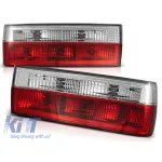 Set de stopuri de tuning potrivit pentru BMW Seria 3 E30 sedan 1982-1987, E30 coupe 1982-1987, E30 cabrio 1982-1990 cu bază roșie și albă, stânga și dreapta Performance AutoTuning