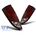 Set de stopuri de tuning potrivit pentru Ford FOCUS 1 10.1998-10.2004 hatchback cu bază roșie și albă, stânga și dreapta Performance AutoTuning