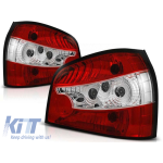 Set de stopuri tuning potrivit pentru Audi A3 8L 08.1996-08.2000 3/5 uși, hatchback cu bază roșie și albă, stânga și dreapta Performance AutoTuning