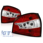 Set de stopuri tuning potrivit pentru Audi A3 8L 08.1996-08.2000 3/5 uși, hatchback cu bază roșie și albă, stânga și dreapta Performance AutoTuning