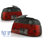 Set de stopuri tuning potrivit pentru BMW E39 09.1995-08.2000 sedan cu bază roșie și fumurie, stânga și dreapta Performance AutoTuning