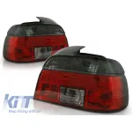 Set de stopuri tuning potrivit pentru BMW E39 09.1995-08.2000 sedan cu bază roșie și fumurie, stânga și dreapta Performance AutoTuning