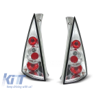Set de stopuri tuning potrivit pentru Citroen C3 03.2002-08.2005 cu bază cromată, stânga și dreapta Performance AutoTuning