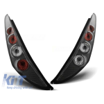 Set de stopuri tuning potrivit pentru Fiat PUNTO 2 10.1999-06.2003 3 uși cu bază neagră, stânga și dreapta Performance AutoTuning